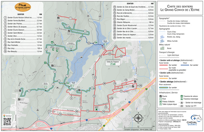 Carte des sentiers | Le Grand convoi de l'Estrie Preview 1