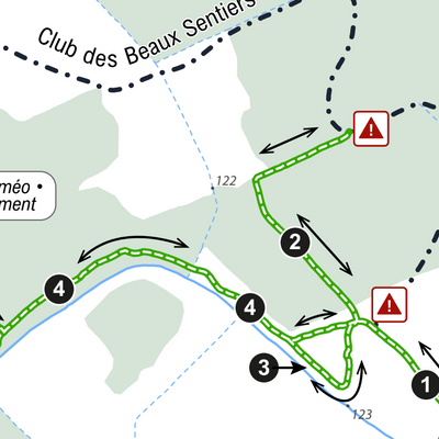 Carte des sentiers | Les Écuries Diabolo Preview 3