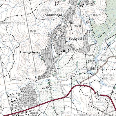 Chief Directorate: National Geo-spatial Information 2329DD ZION CITY MORIA digital map