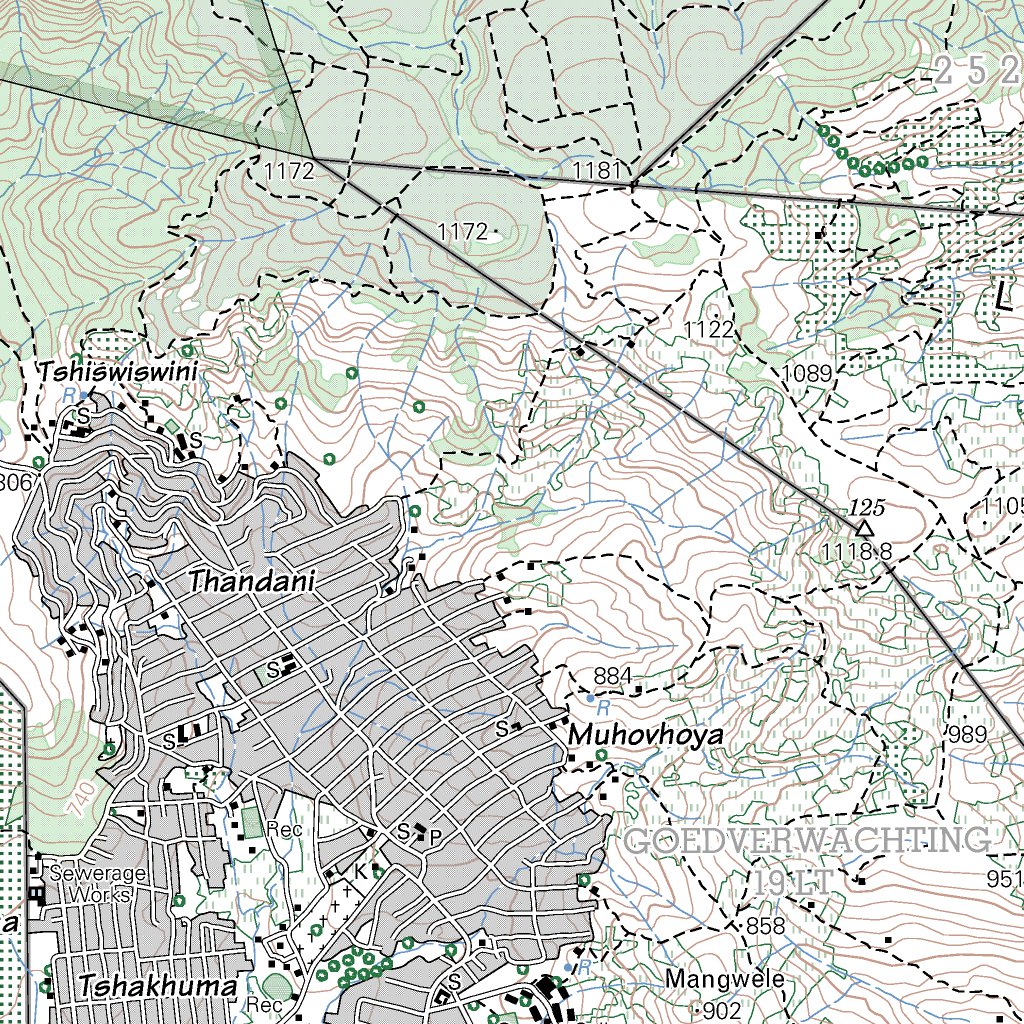2330AB LWAMONDO Map by Chief Directorate: National Geo-spatial ...