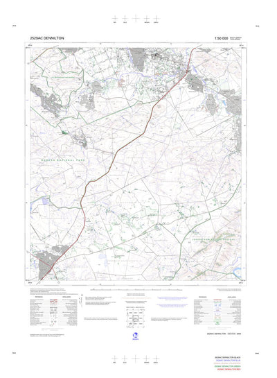 Chief Directorate: National Geo-spatial Information 2529AC DENNILTON digital map