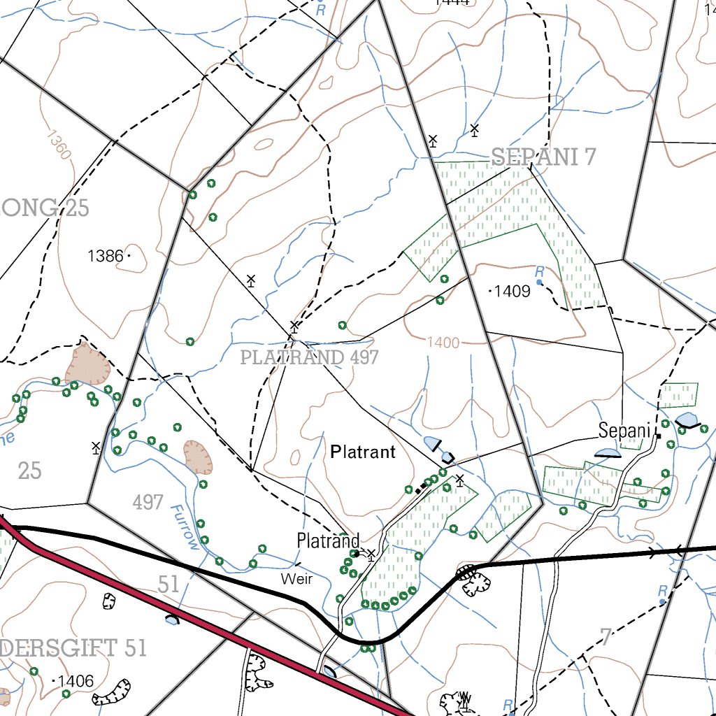2926BA BOTSHABELO (NORTH) Map by Chief Directorate: National Geo ...