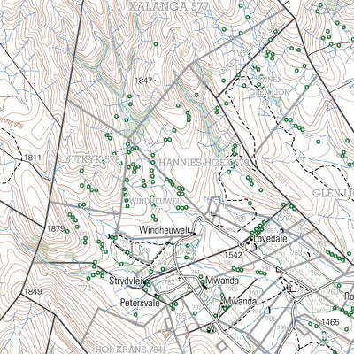Chief Directorate: National Geo-spatial Information 3127AD INDWE digital map