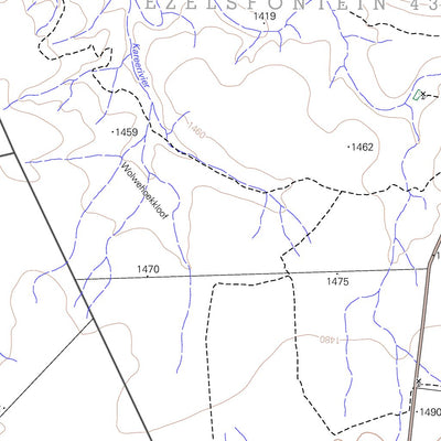 Chief Directorate: National Geo-spatial Information 3221AB ESELFONTEIN digital map