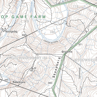 Chief Directorate: National Geo-spatial Information 3225CC ROSSOUWSPOORT digital map