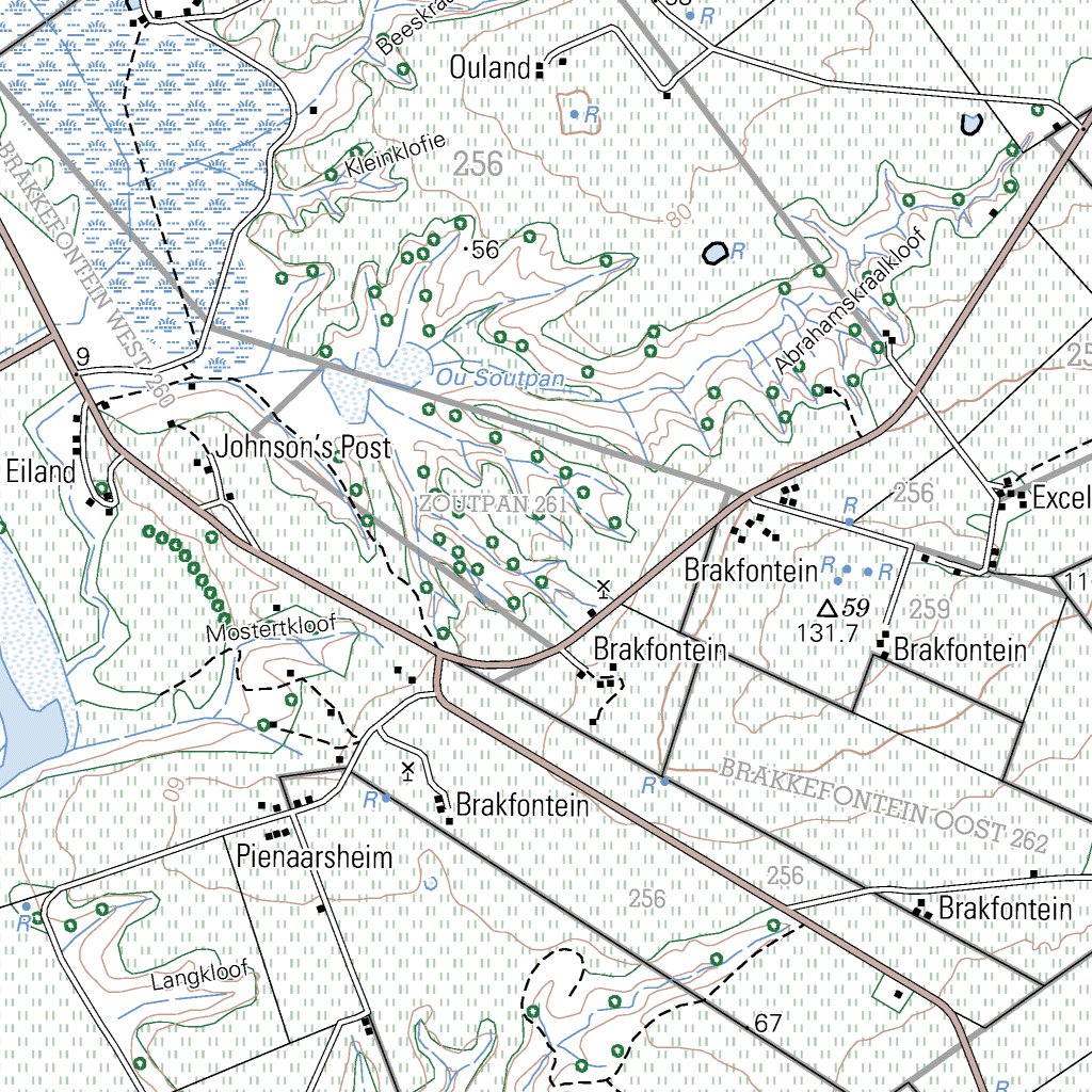 3421BD GOURITSMOND Map by Chief Directorate: National Geo-spatial ...