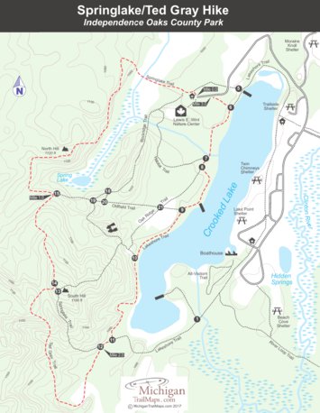 City Lake Maps and Charts Springlake/Ted Gray Hike digital map