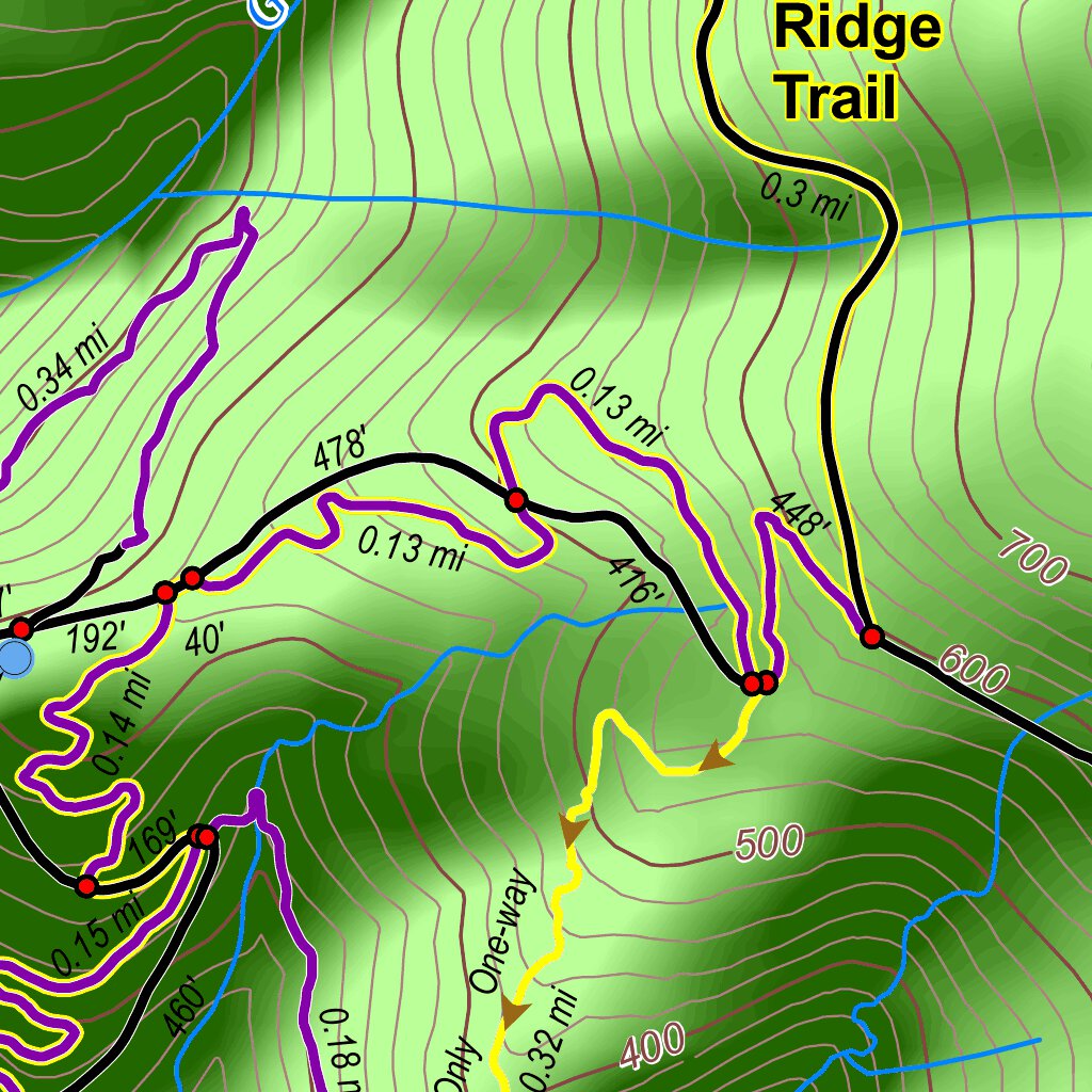 Arcata Community Forest - Arcata Ridge Trail Map by City of Arcata 