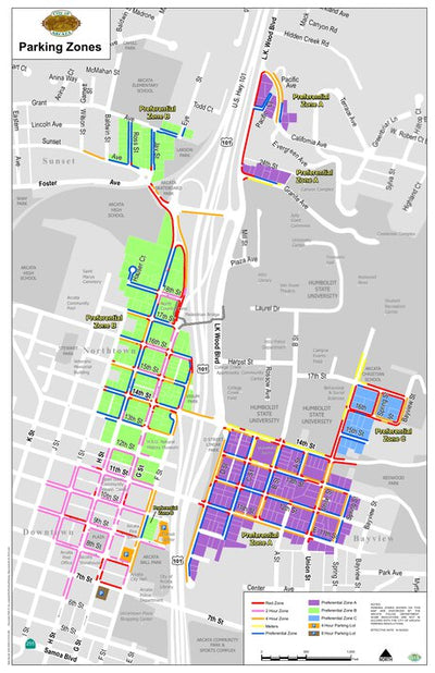 City of Arcata City of Arcata Parking Map digital map
