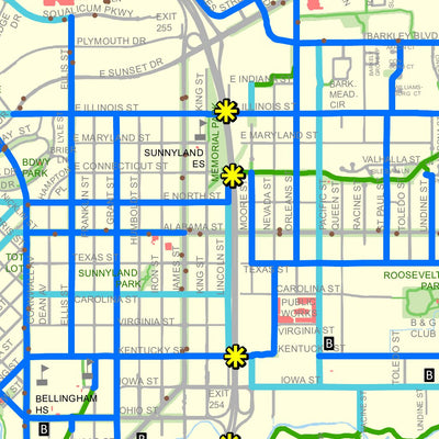 City of Bellingham City of Bellingham Bike Map digital map