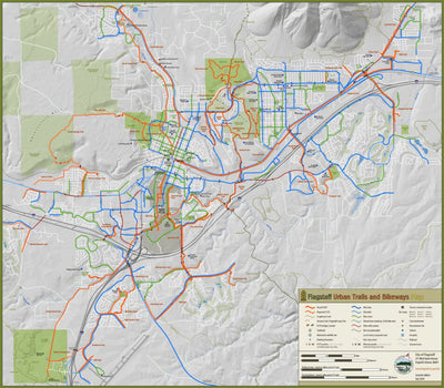 Flagstaff Urban Trails and Bikeways Map Preview 1