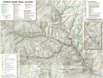 Forest Park Trail System Map - 2025 Preview 1