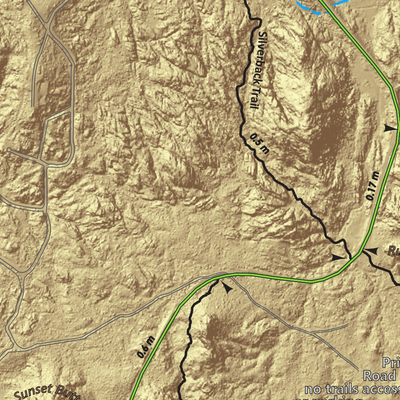 East Granite Dells Trails Map Preview 2