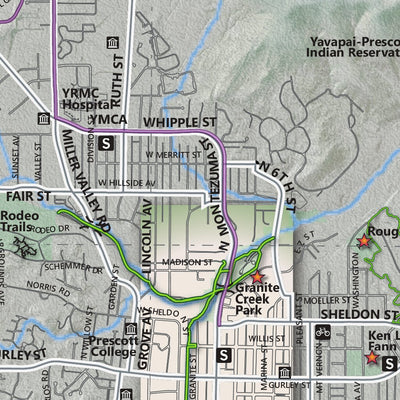 Prescott Trails and Recreation Map Preview 2