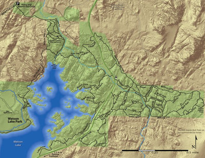City of Prescott GIS Dept Storm Trails Area in Granite Dells Prescott AZ digital map