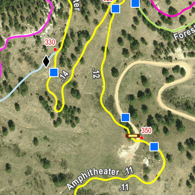 City of Rapid City Skyline Wilderness Area Trail Map digital map