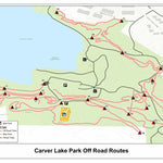 City of Woodbury, MN Carver Lake Off Road Trail Map digital map