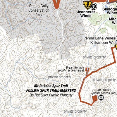 Clare Valley Wine & Wilderness Trail CVWWT Full Route digital map