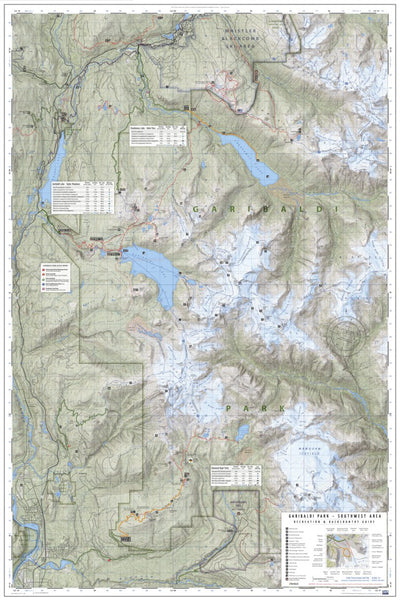 Clark Geomatics Corp. Garibaldi Park, BC - Map 102 - 5th Edition digital map