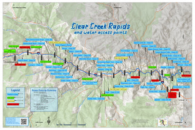 Clear Creek County Clear Creek Rapids digital map