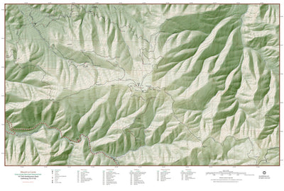 cloudhiking.com Mount Le Conte Trail Map digital map