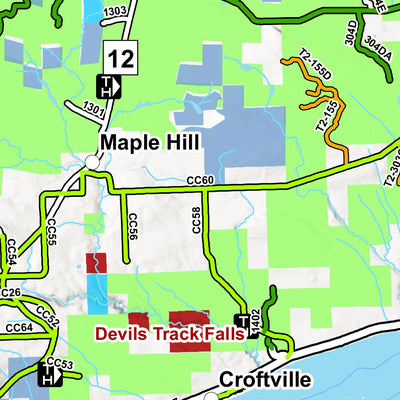 Coalition of Recreational Trail Users CRTU Superior National Forest Summer: Cook County digital map