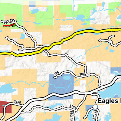 Coalition of Recreational Trail Users CRTU Superior National Forest, Winter: North St. Louis County digital map