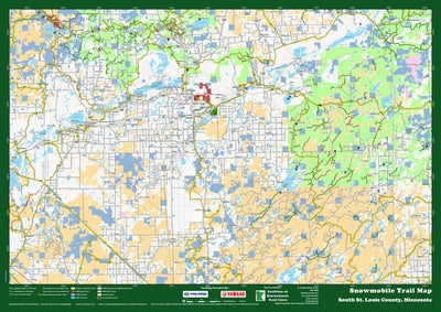 Coalition of Recreational Trail Users CRTU Superior National Forest, Winter: South St. Louis County digital map