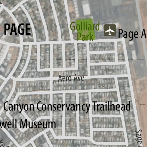 City of Page Rim Trail Map by Coconino County Parks & Recreation ...