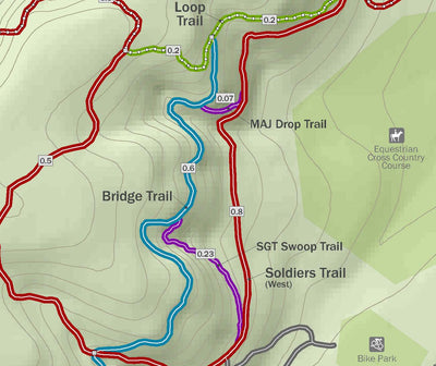 Coconino County Parks & Recreation Fort Tuthill County Park Trail System digital map