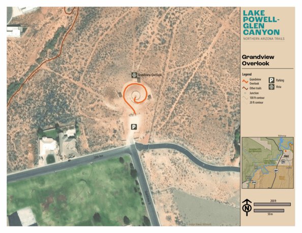 Grandview Overlook Map by Coconino County Parks & Recreation | Avenza Maps