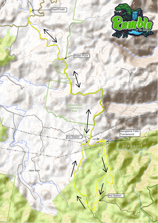 2026 Rumble in the Jungle - 30km Map by Coffs Trail Runners | Avenza Maps