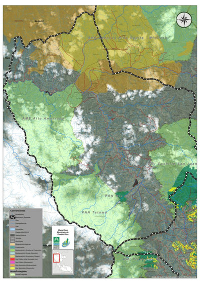 colombia CARDER Mapa Base Pueblo Rico digital map