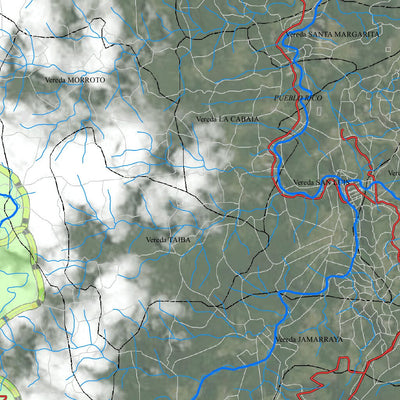 colombia CARDER Mapa Base Pueblo Rico digital map