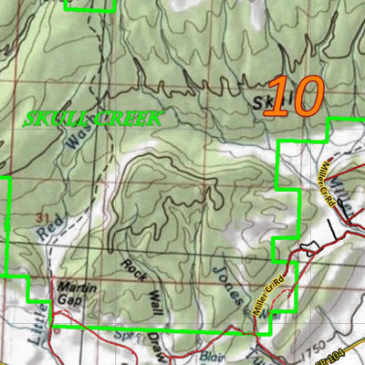 Colorado HuntData LLC CO_10_White_Tail_Deer_Habitat digital map