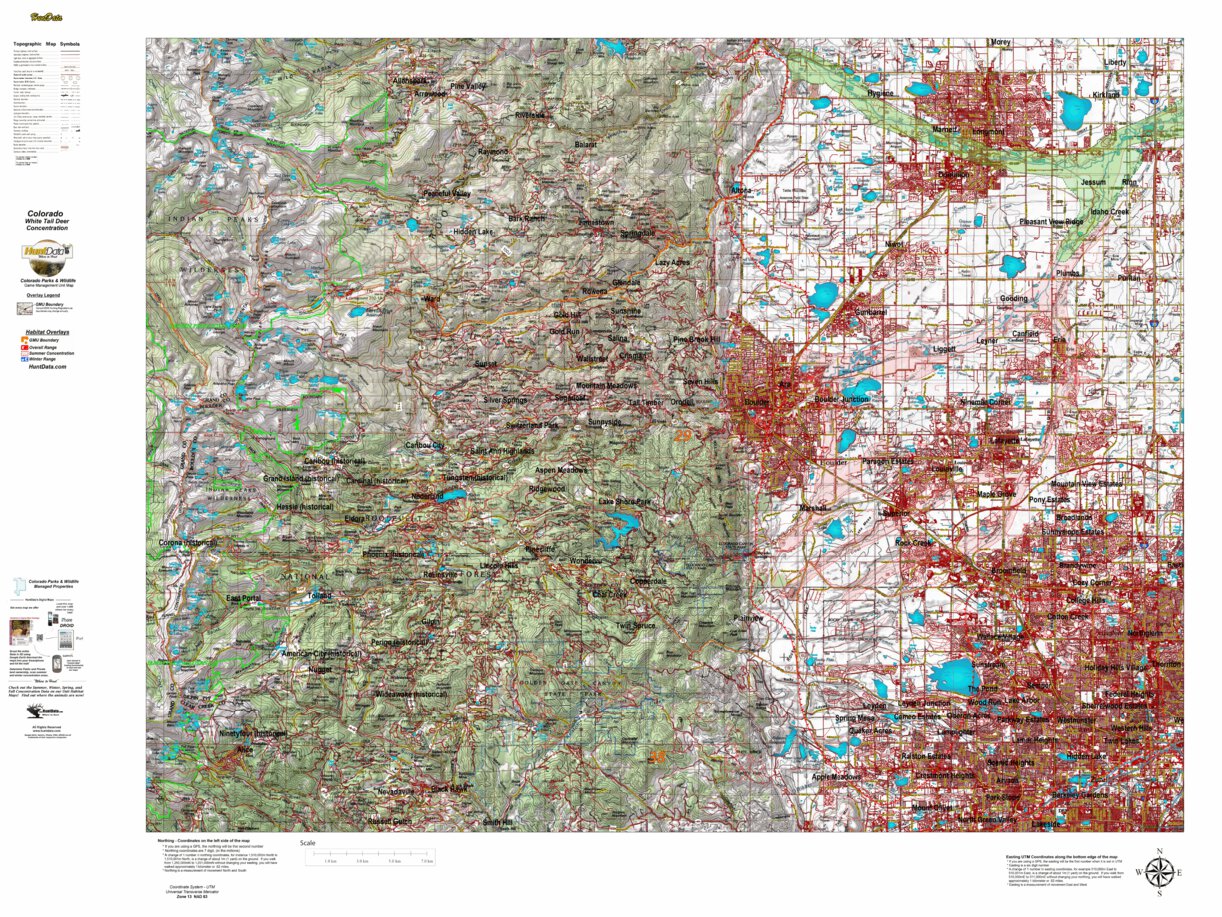 CO_29_White_Tail_Deer_Habitat map by Colorado HuntData LLC | Avenza Maps