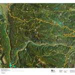 Co Bighorn Sheep Unit S1 Satellite Image with concentrations and kill sites. Preview 1