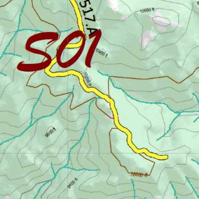 Co Bighorn Sheep Unit S1 Topo with Unit Boundaries Preview 2