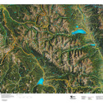 Co Bighorn Sheep Unit S11 Satellite Image with concentrations and kill sites. Preview 1