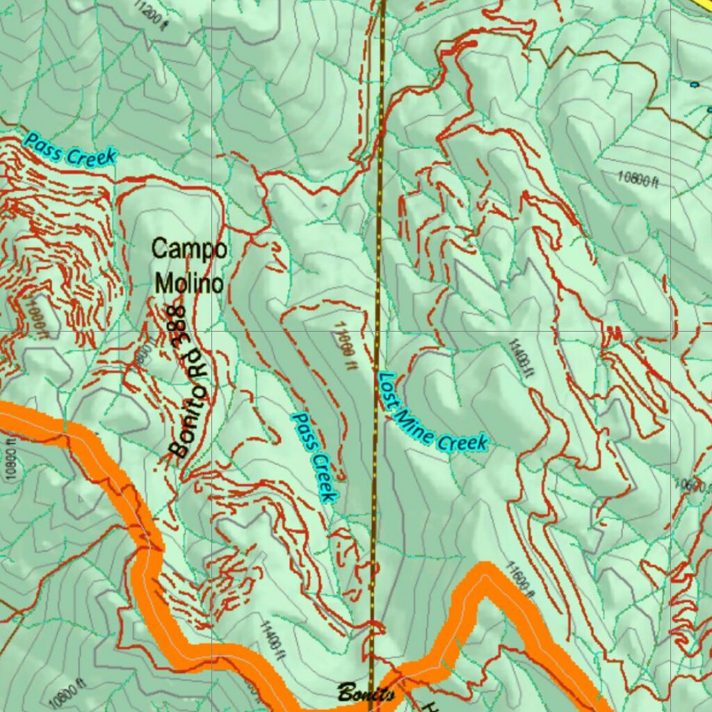 Co Bighorn Sheep Unit S15 Land Use, Kill Site, and Concentrations Map ...