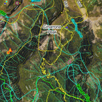 Co Bighorn Sheep Unit S15 Satellite Image with concentrations and kill sites. Preview 3
