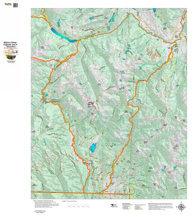 Co Bighorn Sheep Unit S16 Topo with Unit Boundaries Preview 1