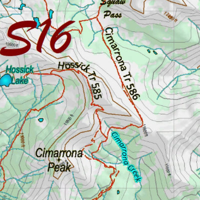Co Bighorn Sheep Unit S16 Topo with Unit Boundaries Preview 2