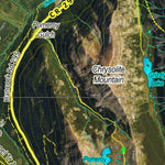 Co Bighorn Sheep Unit S17 Satellite Image with concentrations and kill sites. Preview 2