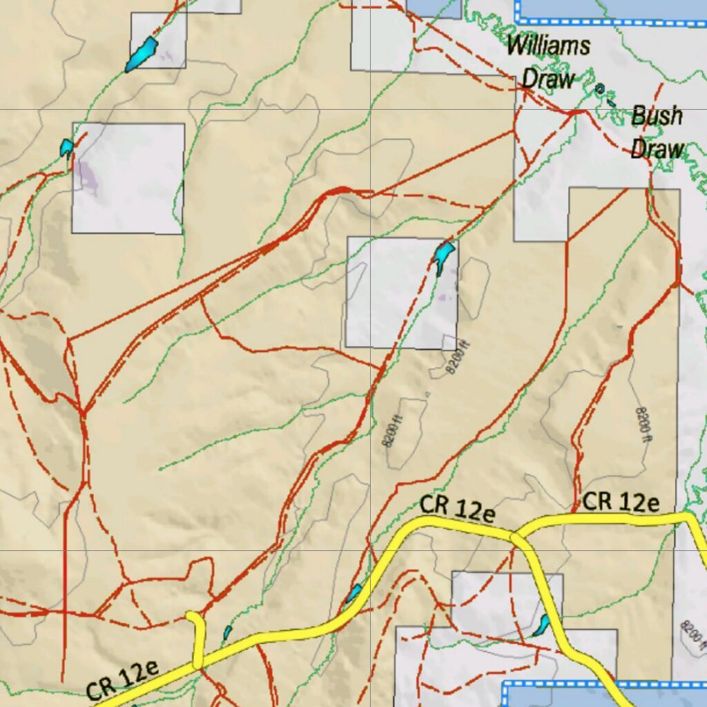 Co Bighorn Sheep Unit S18 Land Use, Kill Site, and Concentrations Map ...