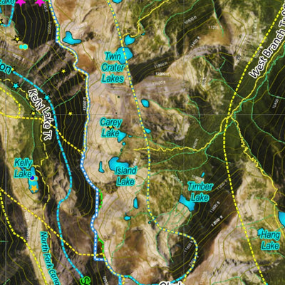 Co Bighorn Sheep Unit S18 Satellite Image with concentrations and kill sites. Preview 3