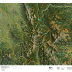 Co Bighorn Sheep Unit S19 Satellite Image with concentrations and kill sites. Preview 1