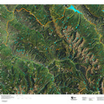 Co Bighorn Sheep Unit S2 Satellite Image with concentrations and kill sites. Preview 1