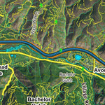 Co Bighorn Sheep Unit S2 Satellite Image with concentrations and kill sites. Preview 3