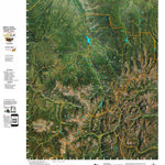 Co Bighorn Sheep Unit S21 Satellite Image with concentrations and kill sites. Preview 1
